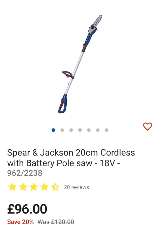 Cordless pole saw | in Heanor 